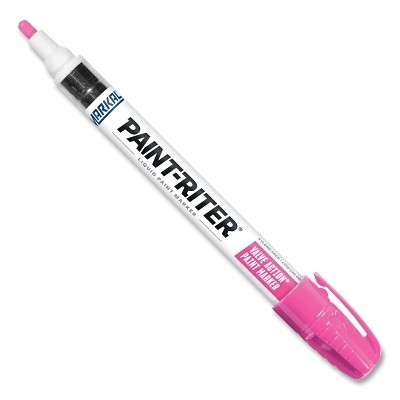 PAINT-RITER VALVE ACTION Paint Marker, Pink, 1/8 in Tip, Medium LA-CO Industries