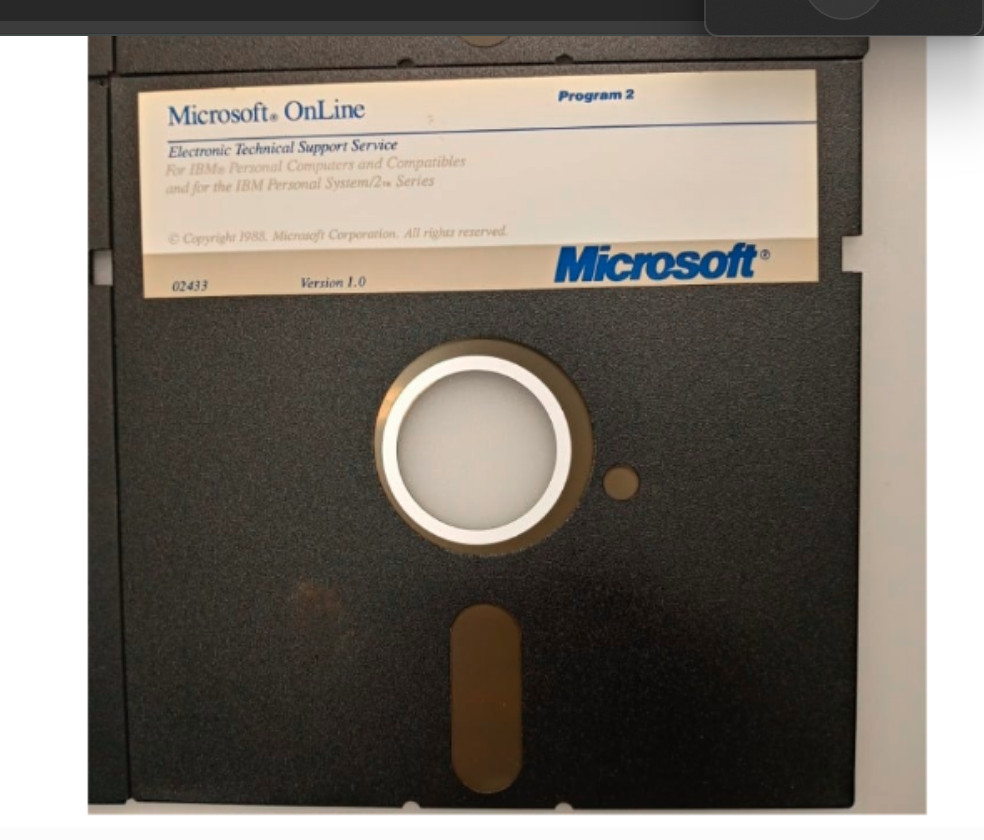 VTG MICROSOFT ONLINE V. 1.0 PROGRAM & UTILITIES INSTALL 5.25 FLOPPY COMPLETE SET