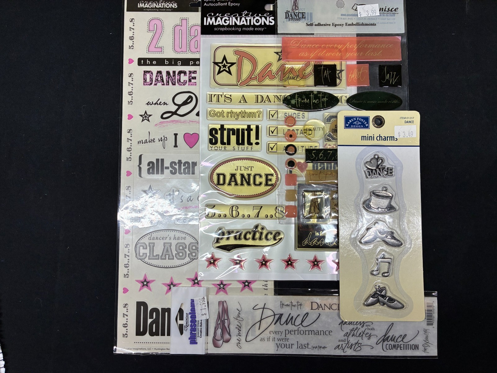 ASSORTED "DANCE" EMBELLISHMENTS