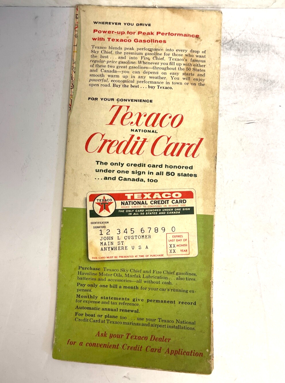 Oklahoma Texaco Map & Pennsylvania Turnpike Guide