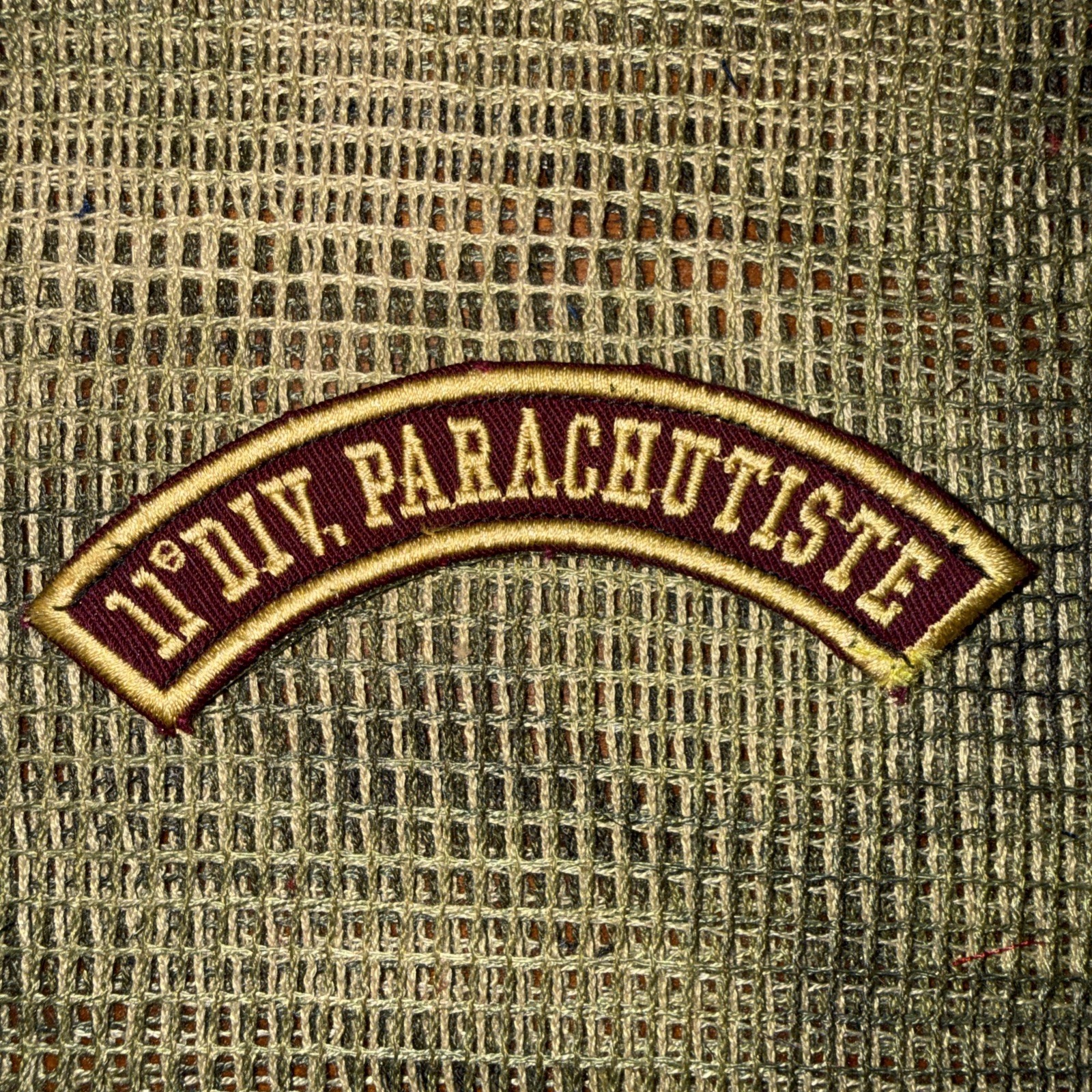 French Foreign Legion  11th Division Parachutist Pocket Tab Patch
