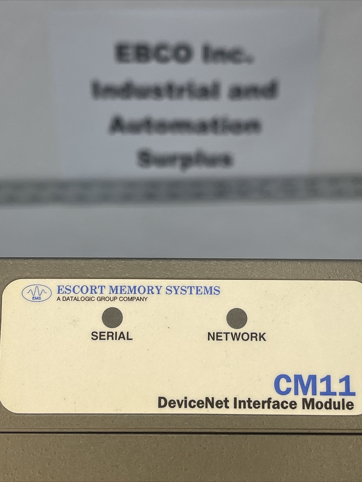 Escort Memory Systems CM11 DeviceNet Interface Module