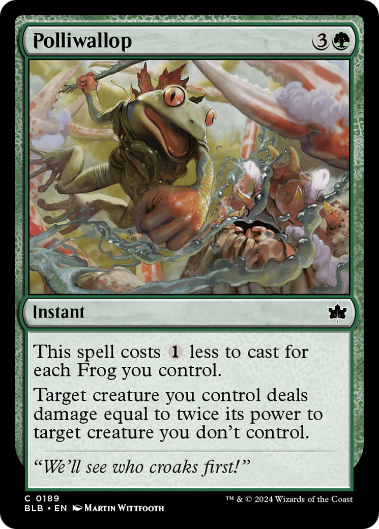 x4 Polliwallop BLB Bloomburrow MTG 189 COMMON M/NM 4x