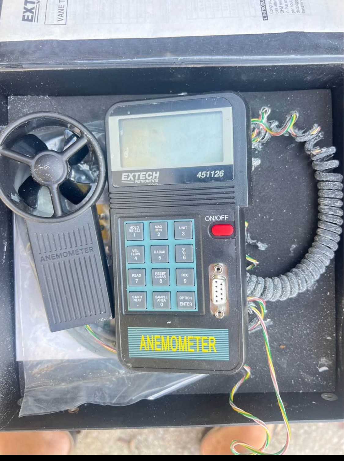 Extech Vane Anemometer Model 4511126