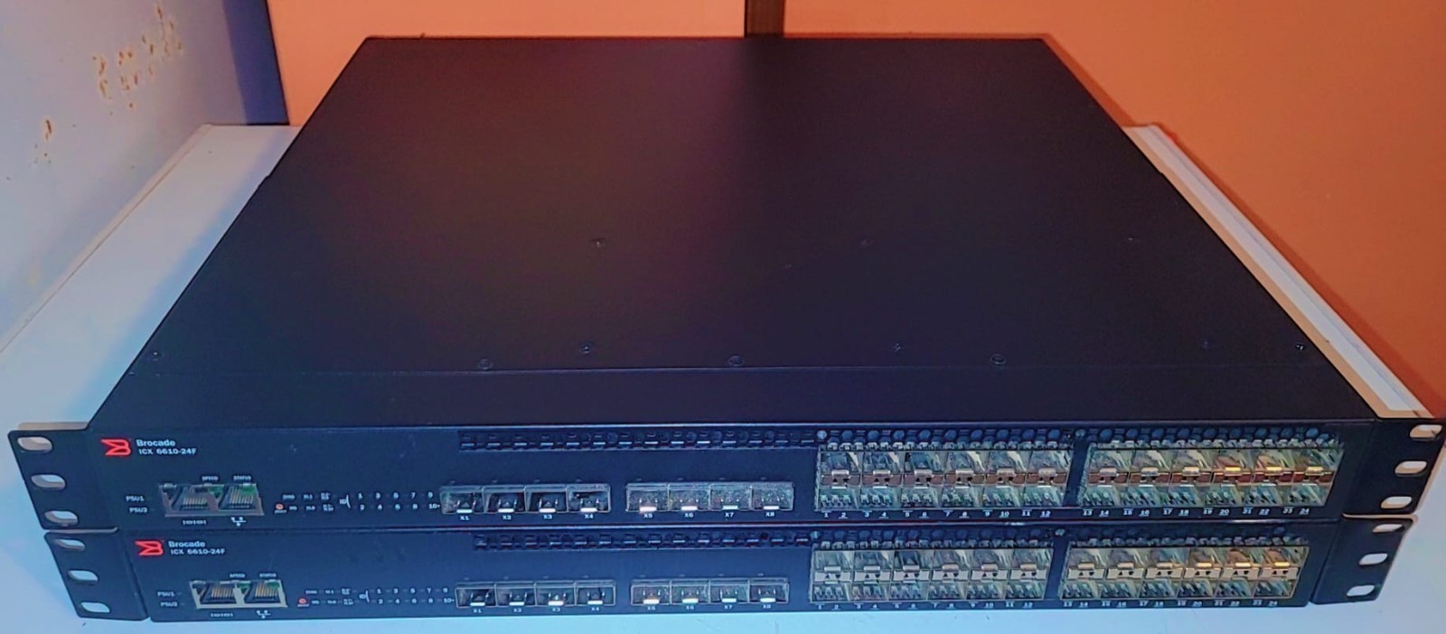 Brocade Model ICX 6610-24F-E Managed 24-Port Fibre Network Switch - Tested!