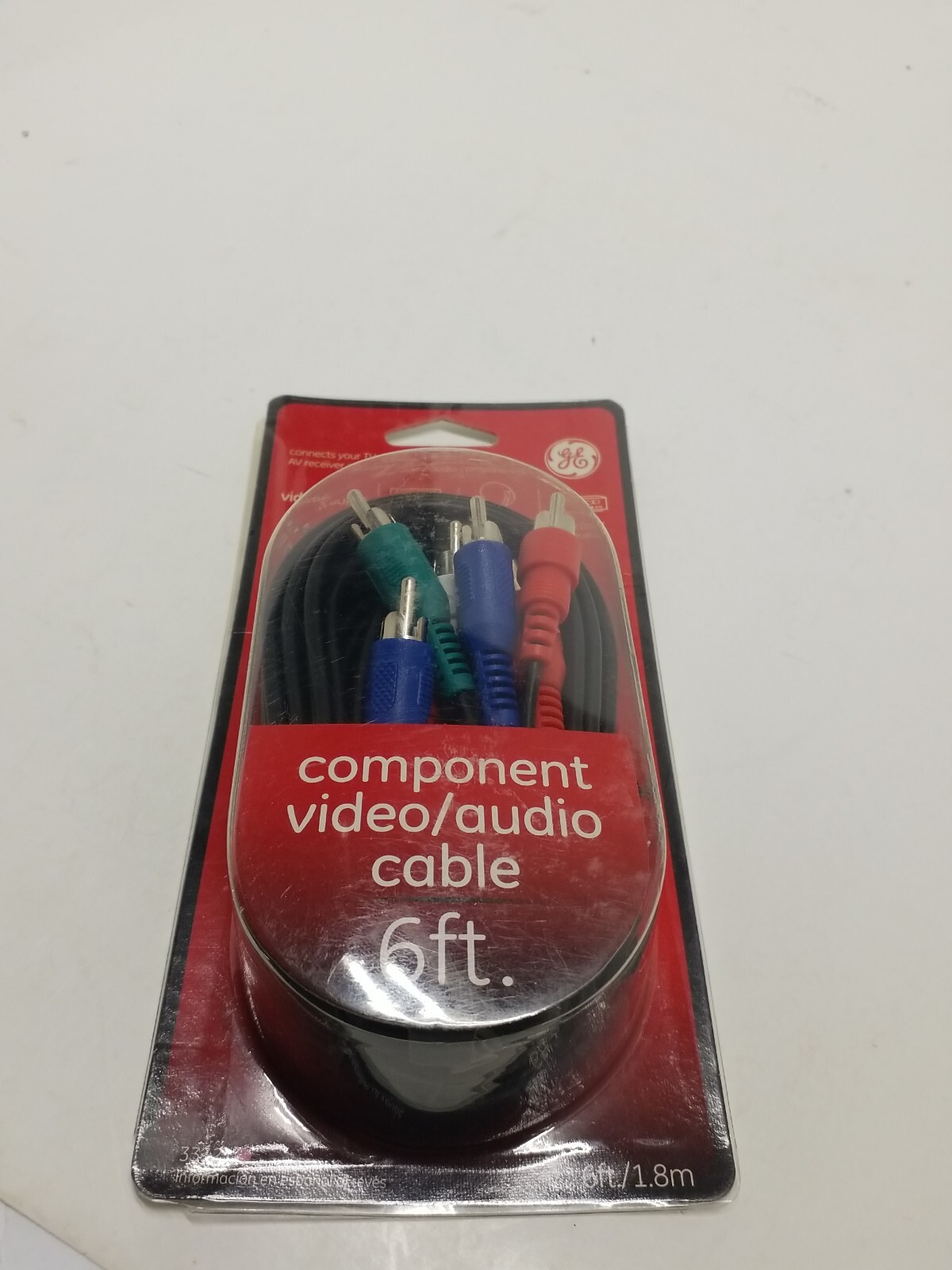 GE Component Video Cable 6ft.- 3321 NEW Sealed