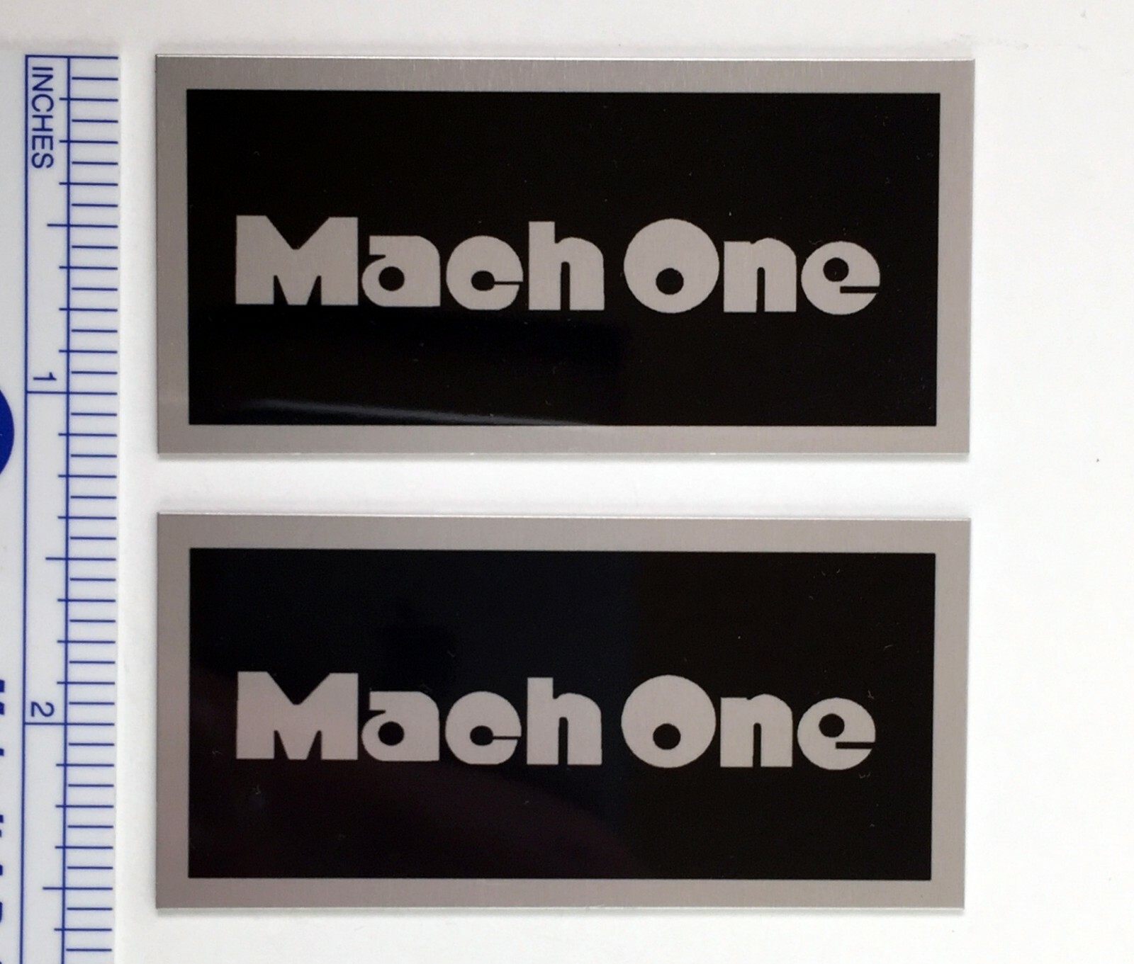 Mach One Speaker badge logo plate Realistic