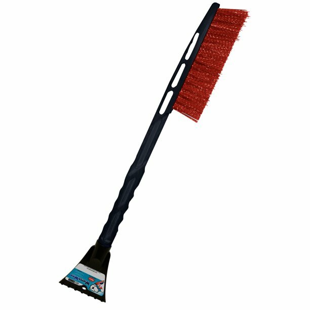 3 pack-523 Mallory 24" Slimline Snow Brush Integrated Ice Scraper color varies