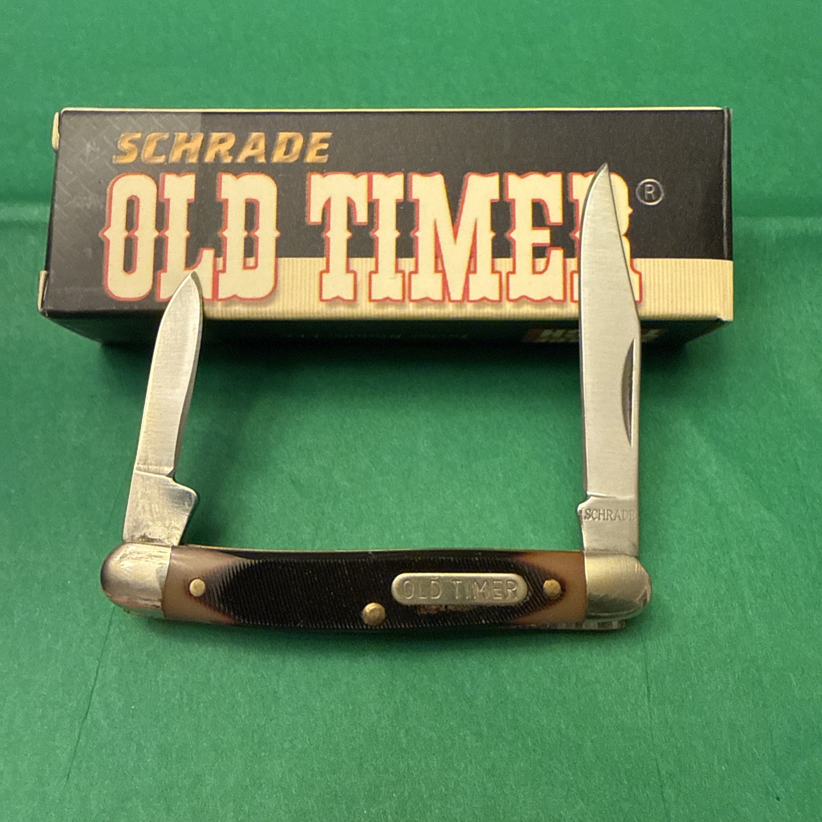 Schrade Old Timer 104OT Saw Cut Minuteman 2 Blade Folding Pocket Knife
