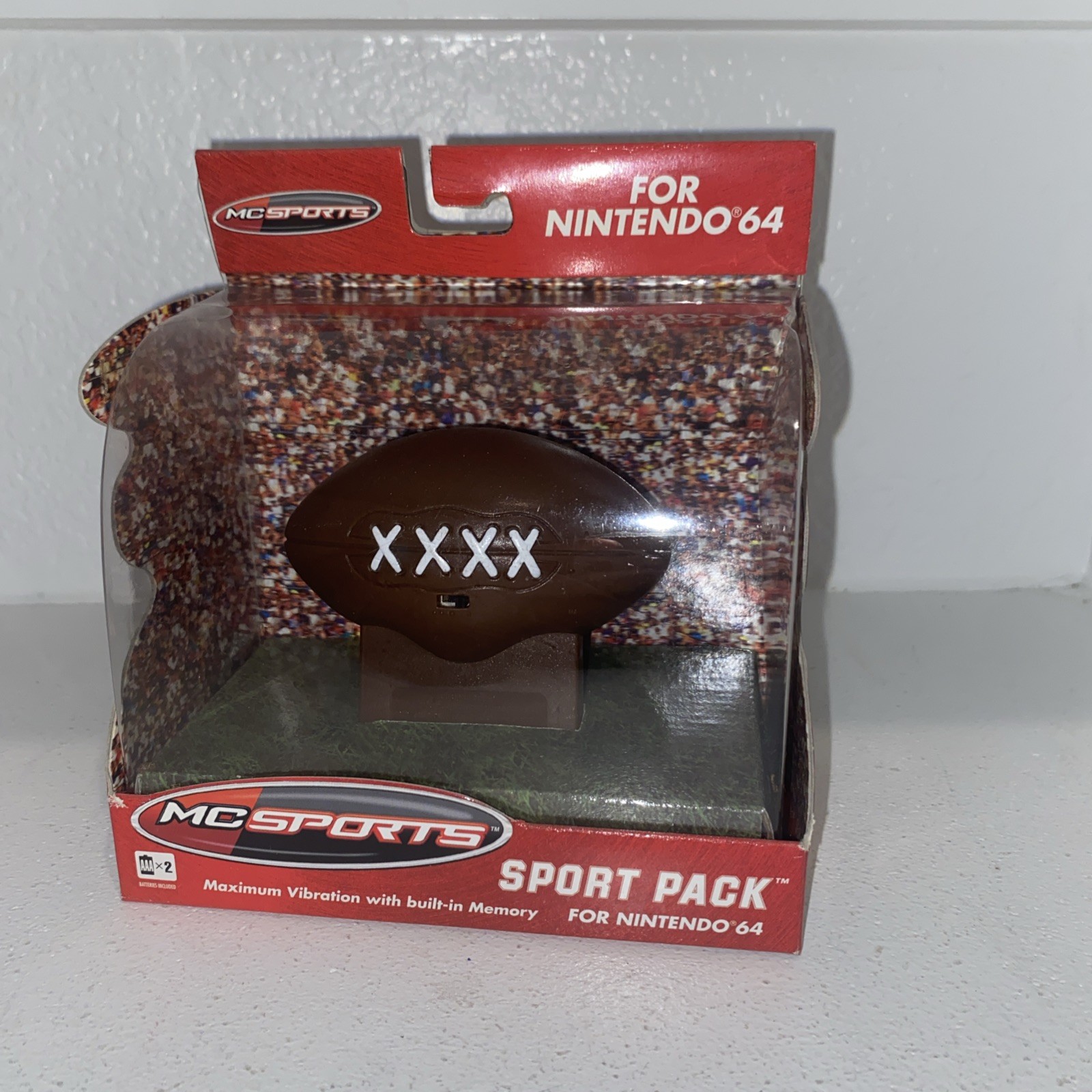 MC Sports Sport Pack For Nintendo 64 Football w/Built-in Memory Pack NIB