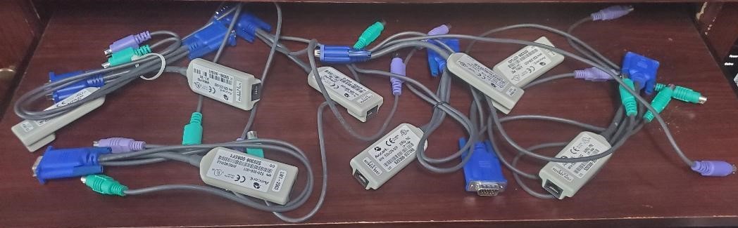 17 total Avocent DSRIQ-PS2 and AVRIQ-PS2 KVM server modules