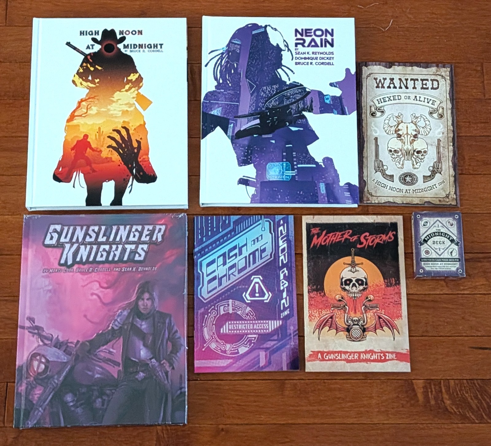 Knights of Dust and Neon Kickstarter Lot - All 3 Books + Zines + Extras NEW