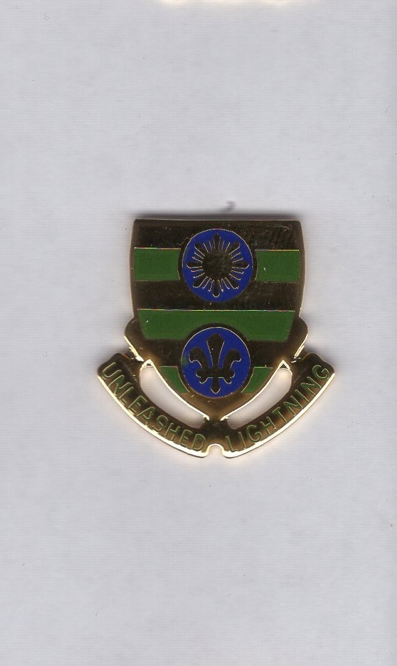 US Army 109th Armored Regiment Armor Tank crest DUI badge c/b G-23