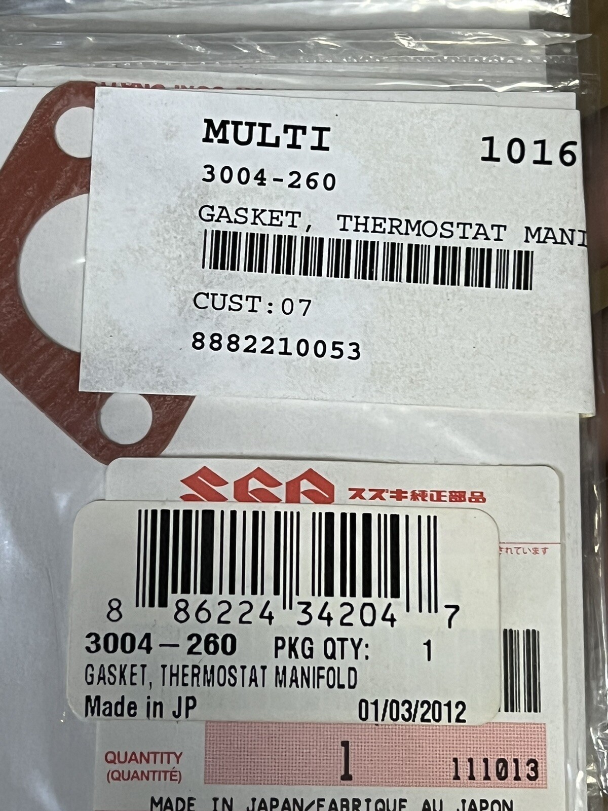 3004-260 Arctic Cat Gasket OEM