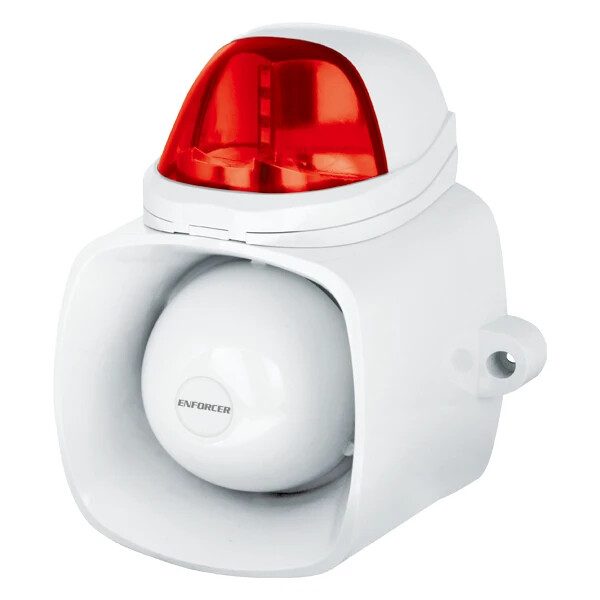 Seco-Larm Enforcer SH-816S-SMQ/R 4-in-1 Multi-Purpose Siren/Strobe ( Red  )