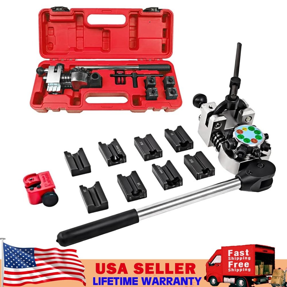 Brake Line and Tubing Flaring Tool 45 Degree Set - Single, Bubble, Double Flares