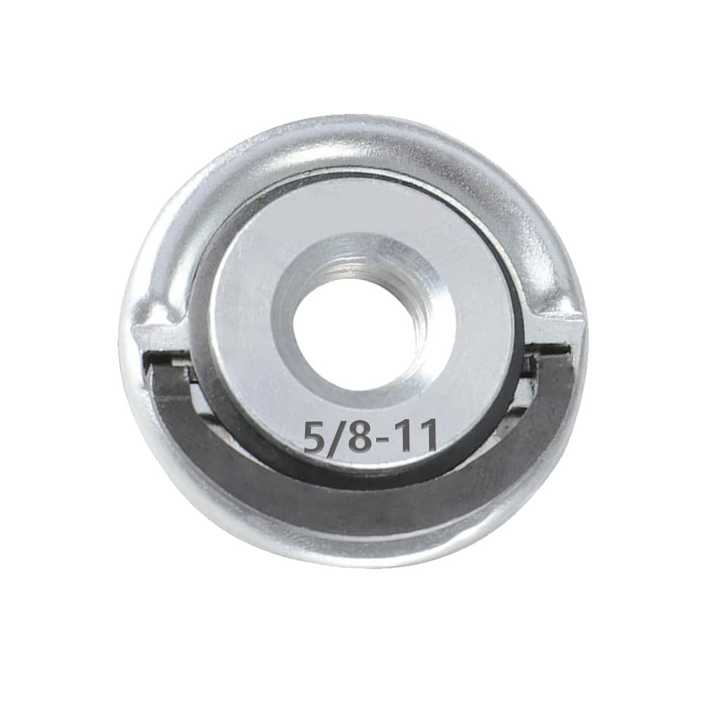 2Pcs Angle Grinder Flange Nuts with 5/8-11 Inch Thread, Quick Change Grinder Fla
