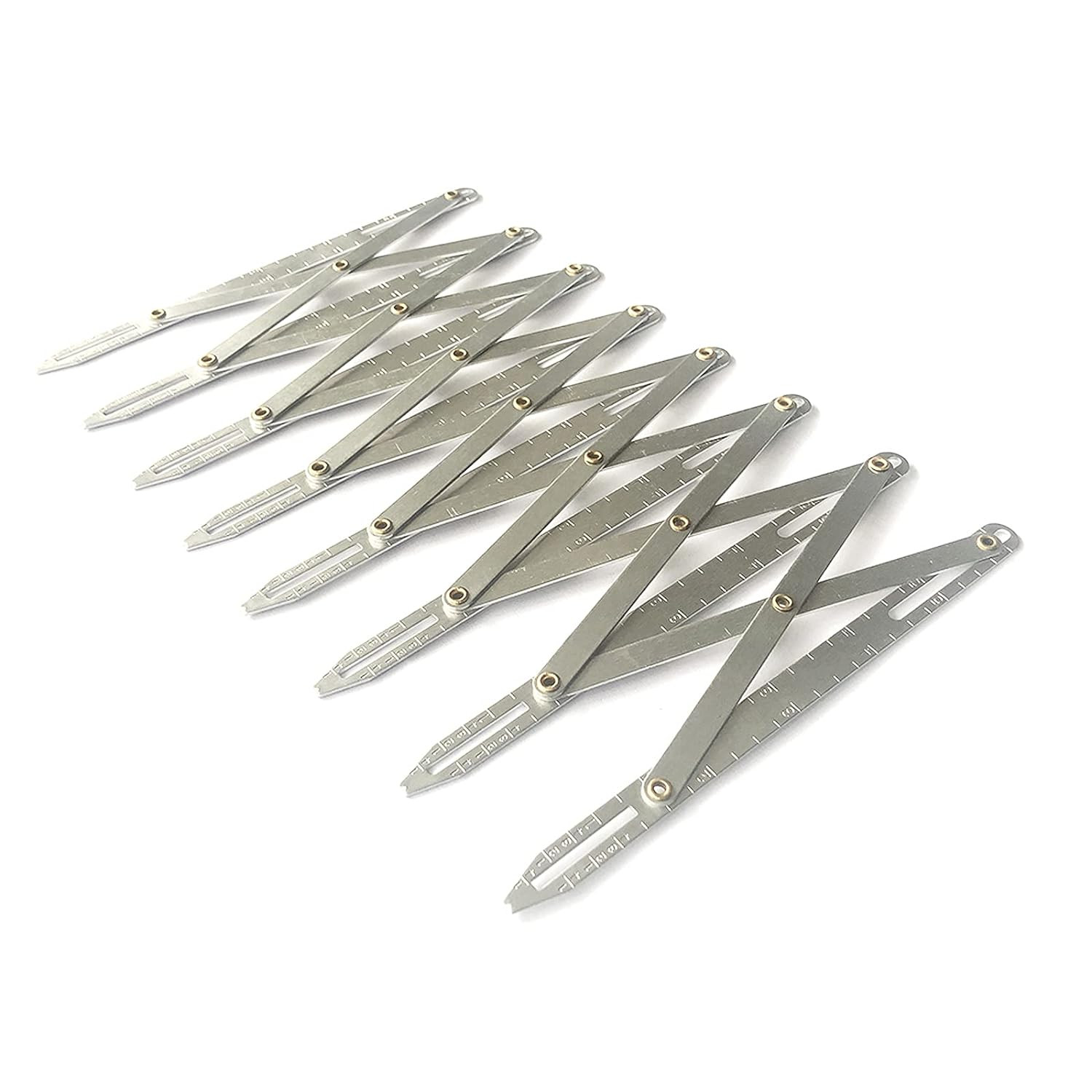 Aluminum Expanding Sewing Gauge Button Guide Spacing Device for Buttons, Pleats