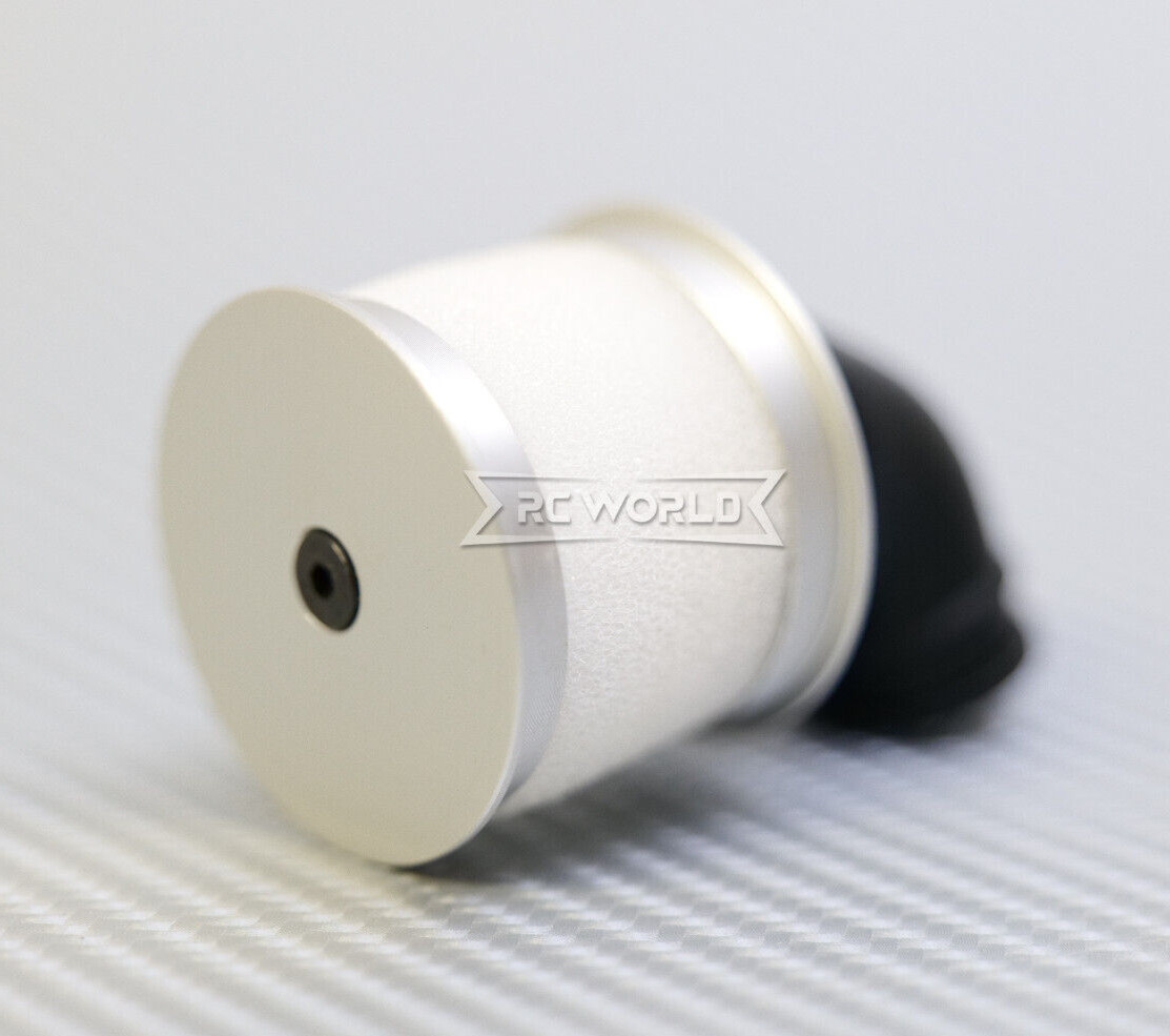 RC 1/10 Nitro Engine AIR FILTER Intake Metal/Rubber -SILVER-