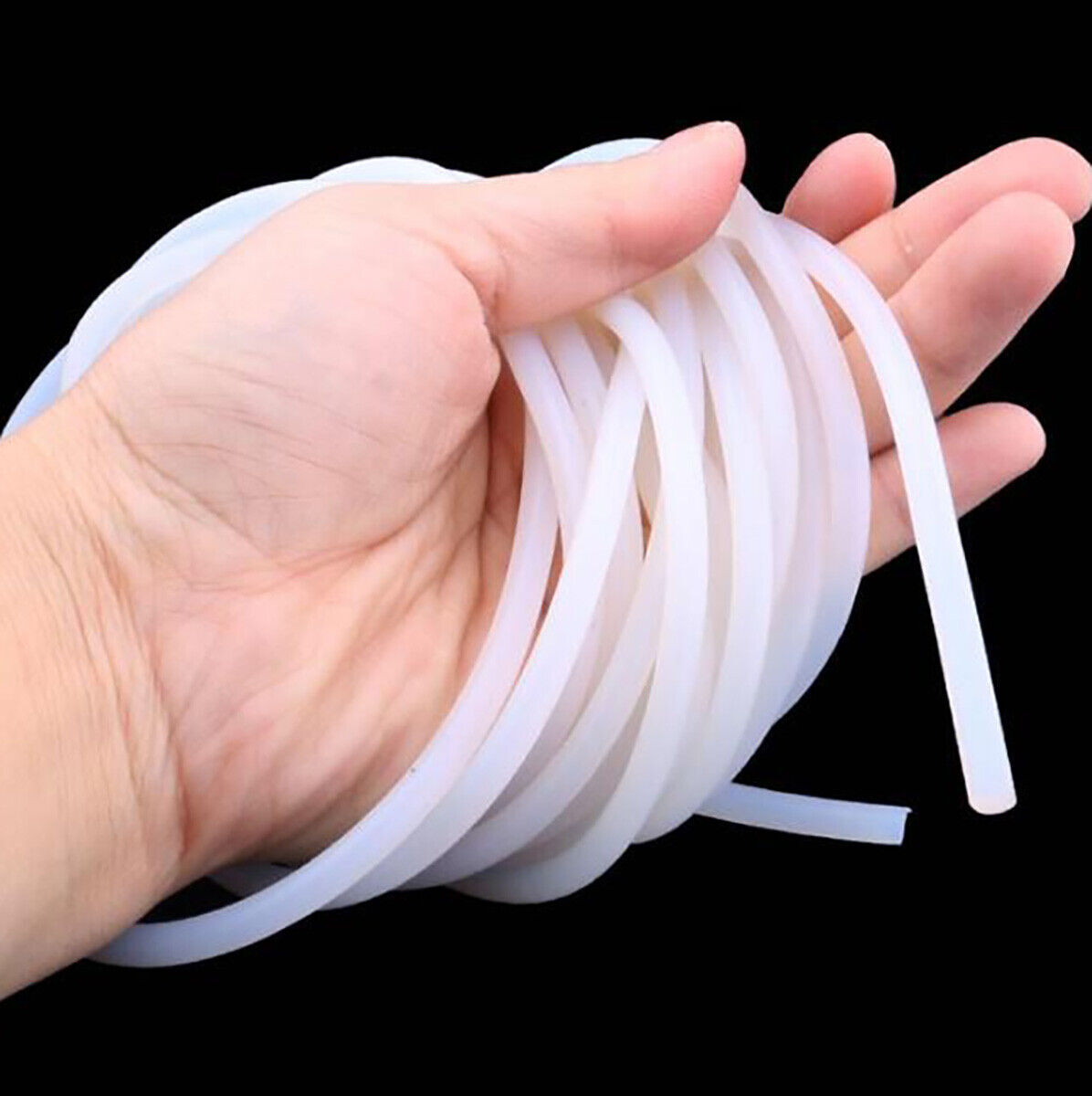Solid Silicone Cord Bar Strip Dia 1mm-25mm White Rubber Seal Insulation Door