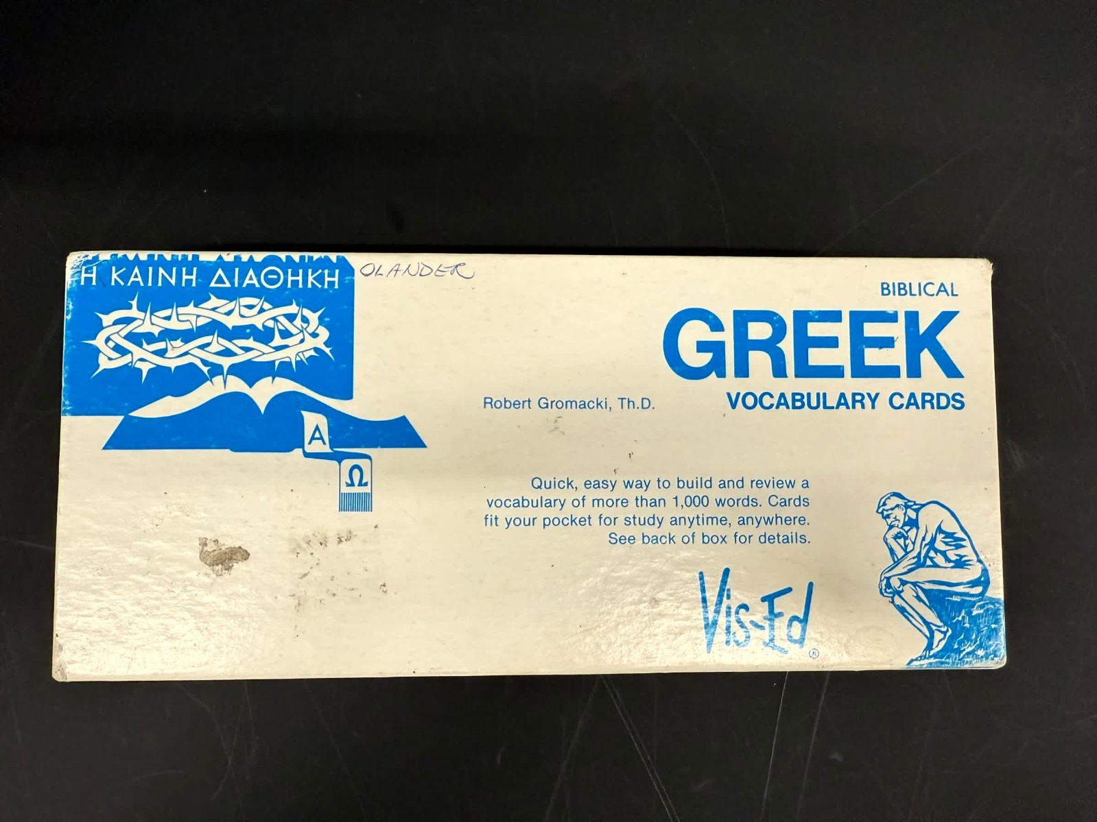 VTG 1979 Vis-Ed Biblical Greek Vocabulary Cards Robert Gromacki Over 1000 Words