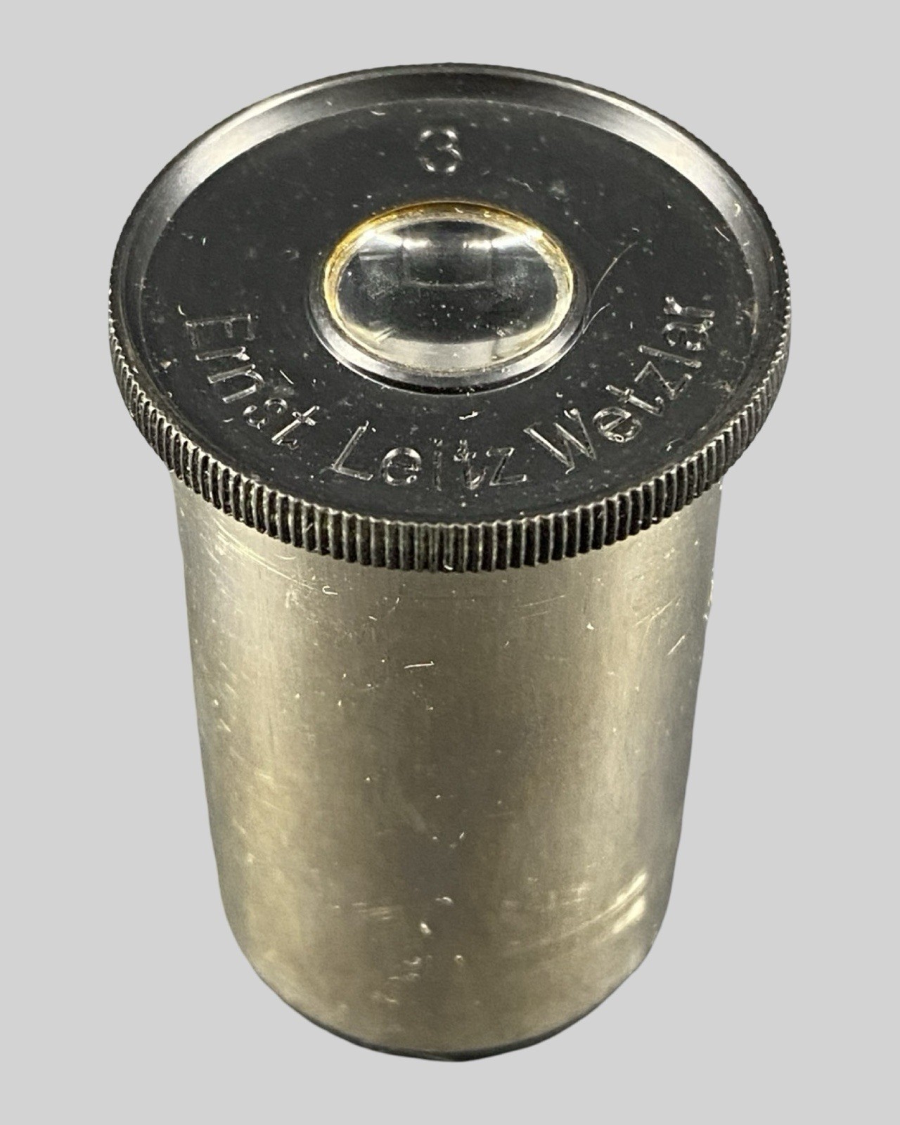 Vintage Ernst Leitz Wetzlar #3 Microscope Lens Ocular Eyepiece VG/EX