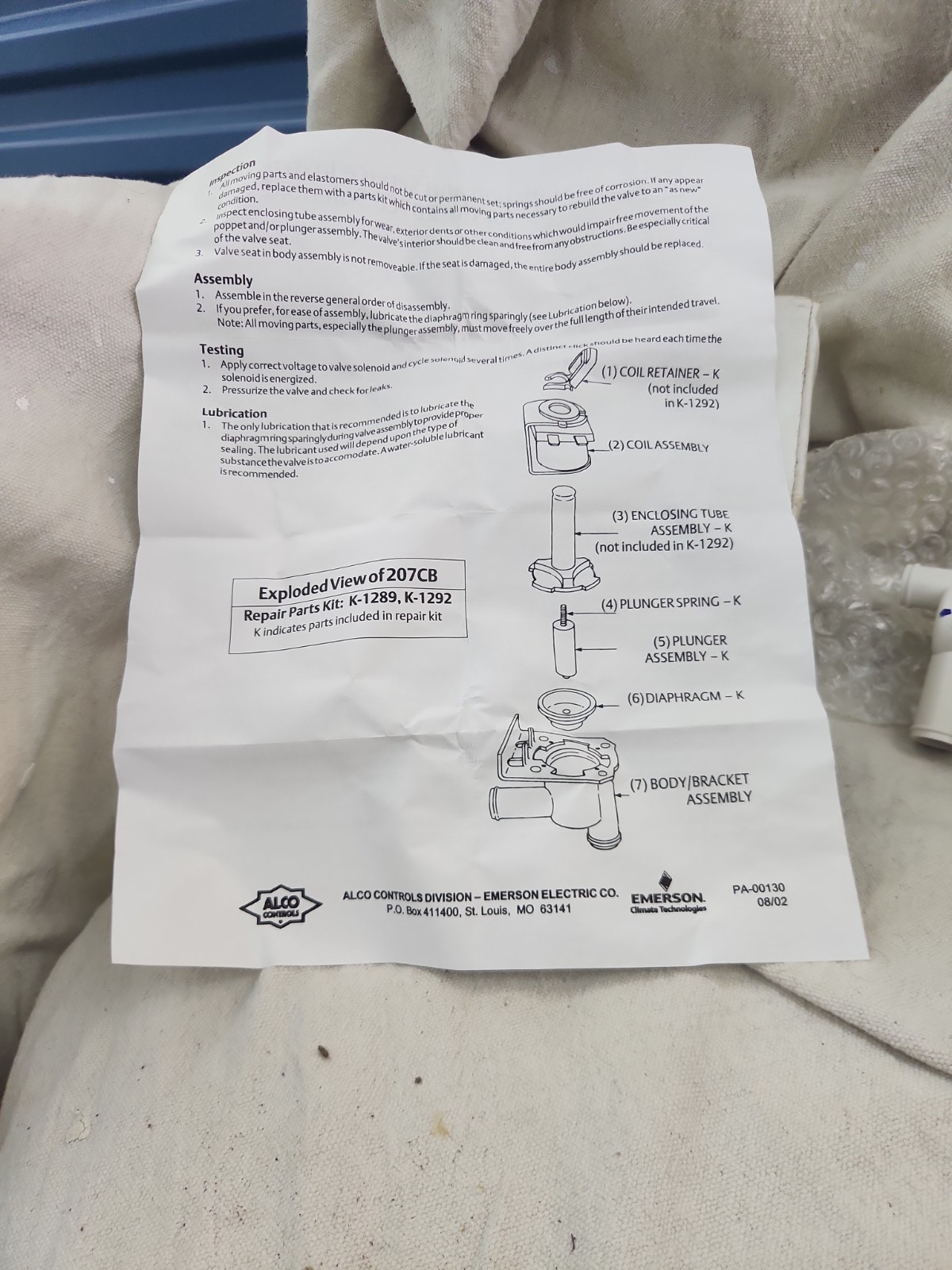 MANITOWOC 24-0520-3 DUMP VALVE BODY (NO COIL)