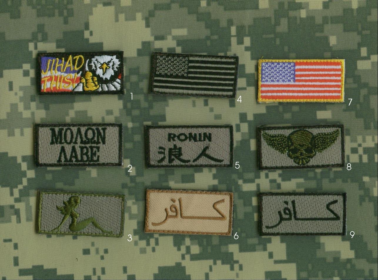 JSOC JOINT TASK FORCE ODA SEAL SPECIAL WARFARE vêlkrö 2-PATCH: كافر TEAM NOMAD