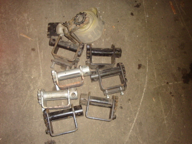lot of 8 pcs Flatbed Truck Trailer Tie Down parts ratchets