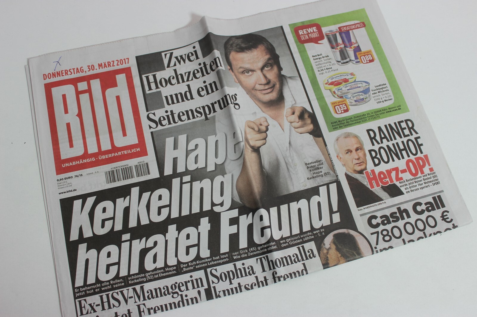 BILDzeitung 30/03/2017 March 30/3/2017 Special Occasion Gift