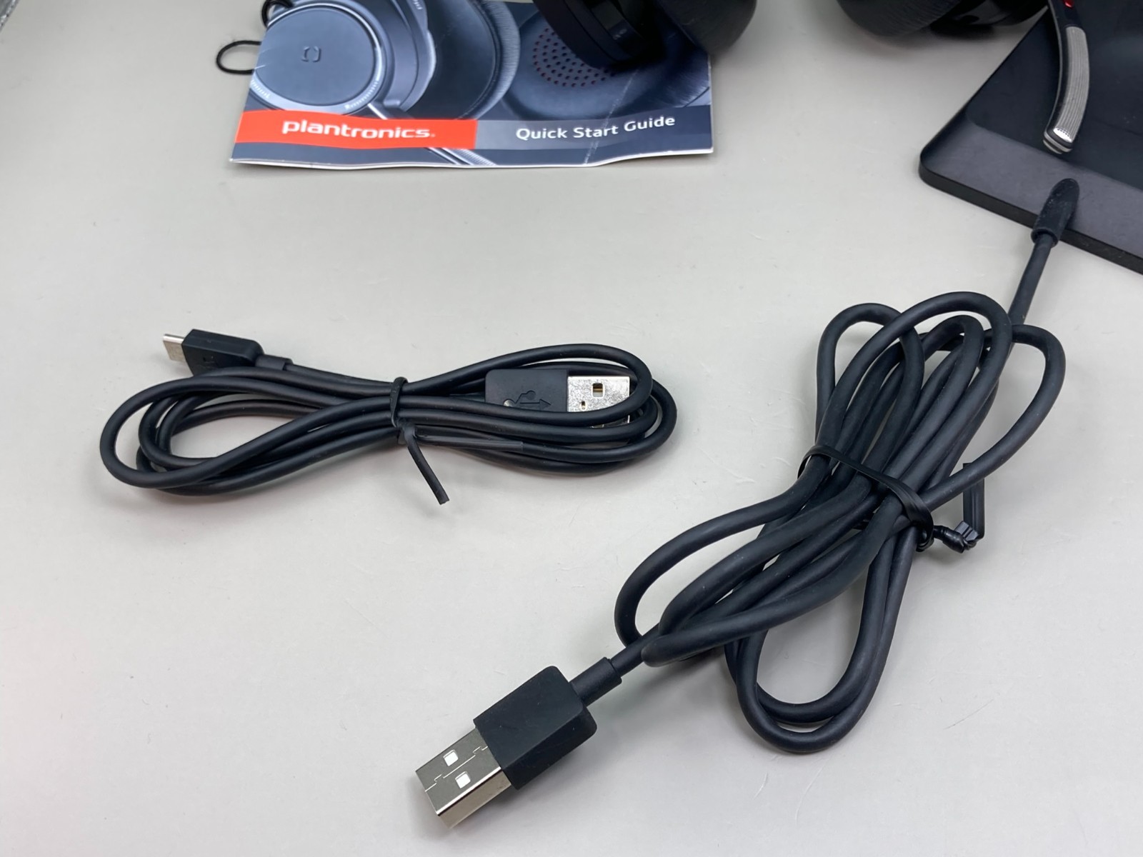 Plantronics Voyager Focus Bluetooth Headset (B825) W/ Charging Station