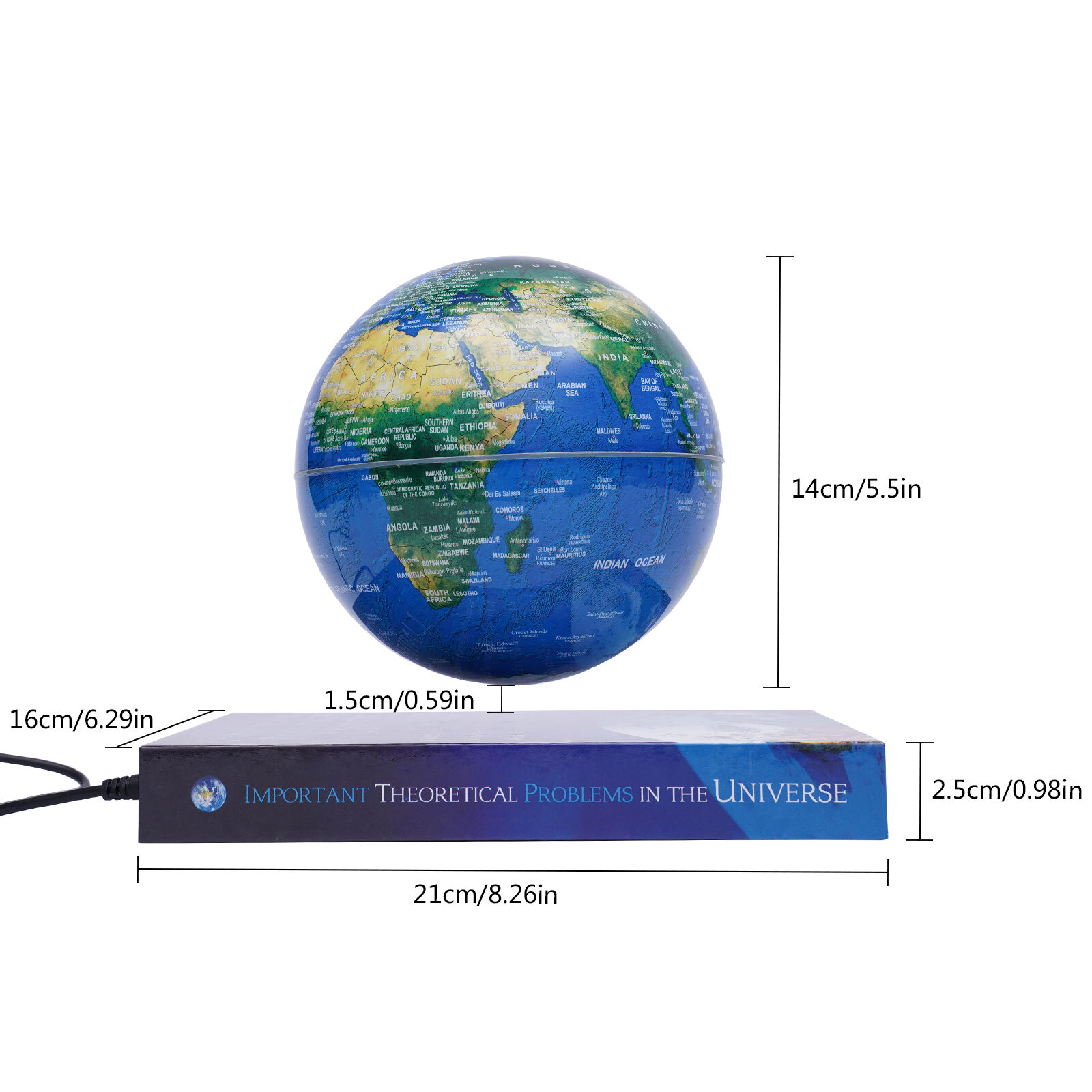 Magnetic Levitating Globe LED RGB Levitation Floating Geographic Globe Deco Gift