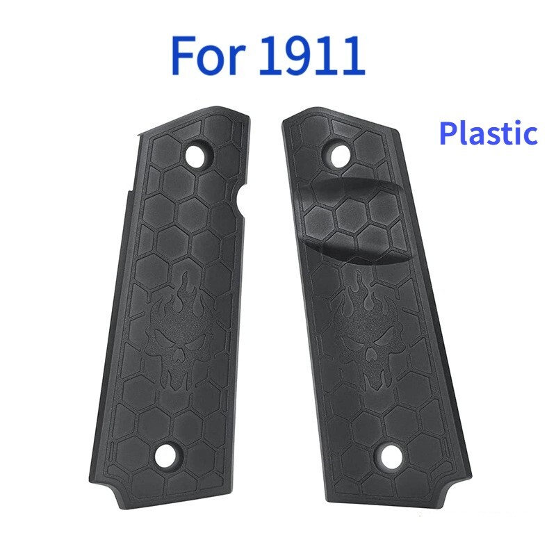 1911 Nylon Grips Handle For 1911Full Size Grip Antislip Sheet Black