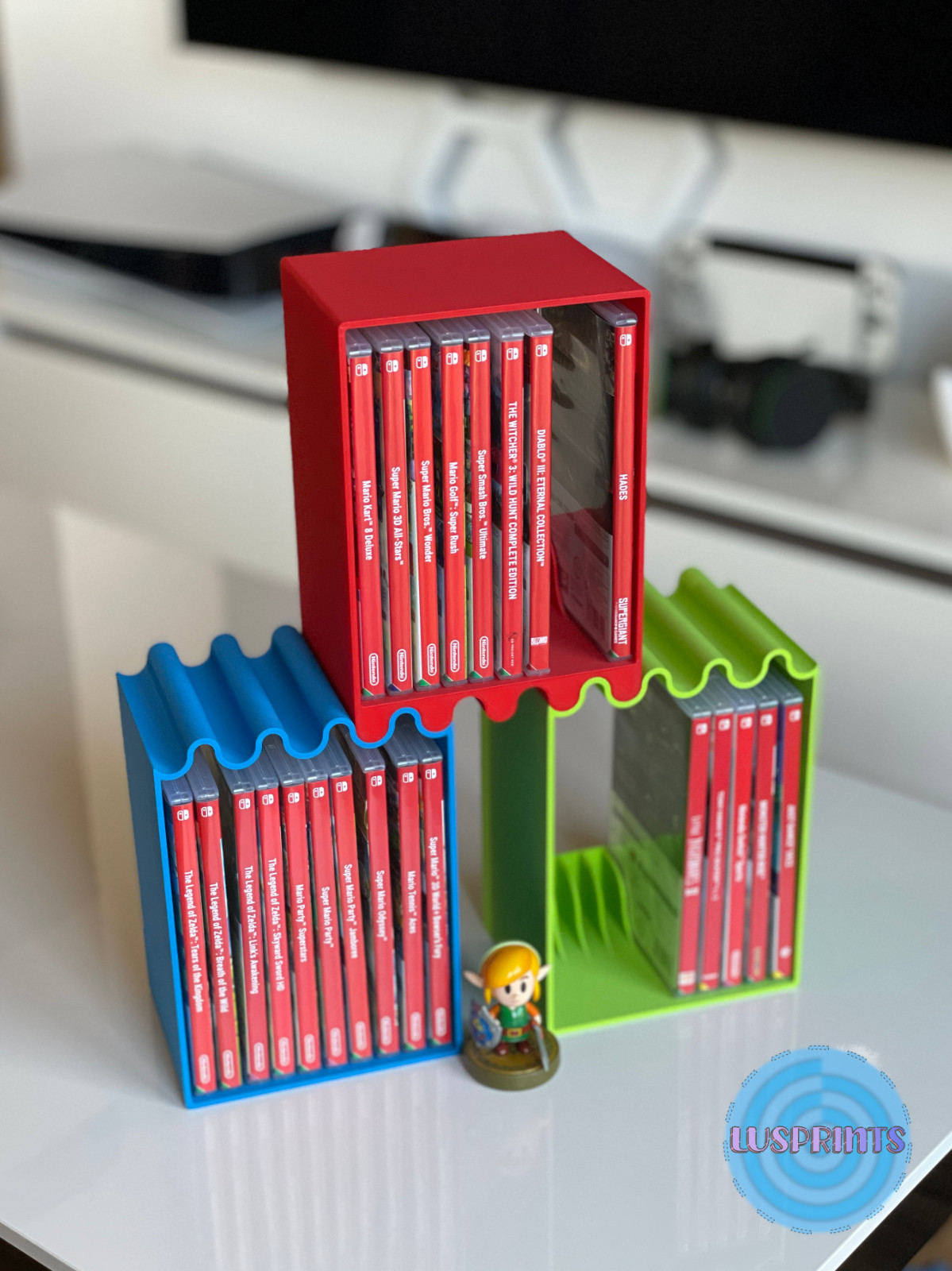 Nintendo Switch Game Shelf 3d printed 3D printed Switch game holder Switch games