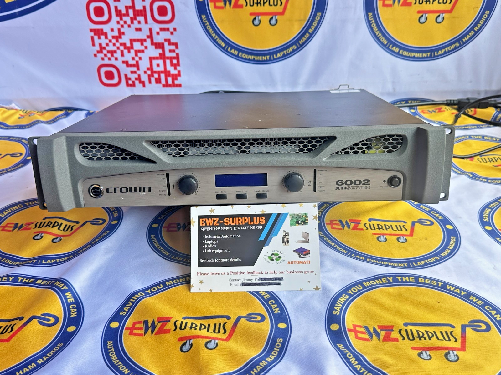 CROWN XTI-6002  2 CHANNEL , 2100W @ 4Ω POWER  AMPLIFIER + BUILT IN DPS Excellent