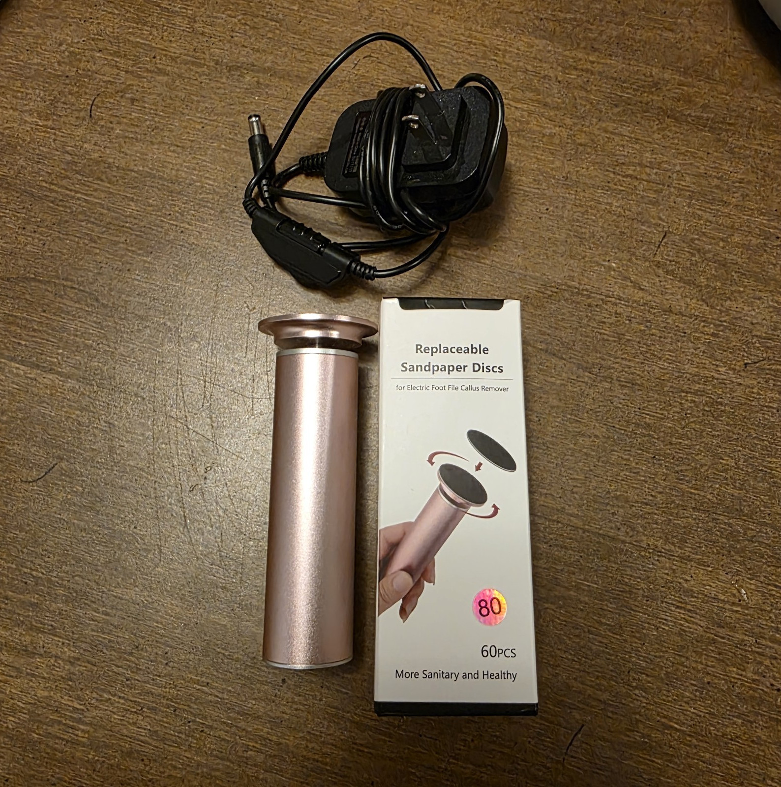 I.B.N FCR-1 Electric Callus Remover Foot File Pink Replaceable Discs
