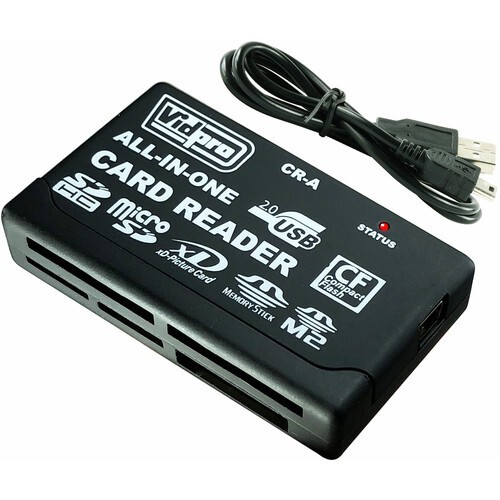 6 Slot All in One USB 2.0 Memory Card Reader SD SDHC CF XD MS MICROSD
