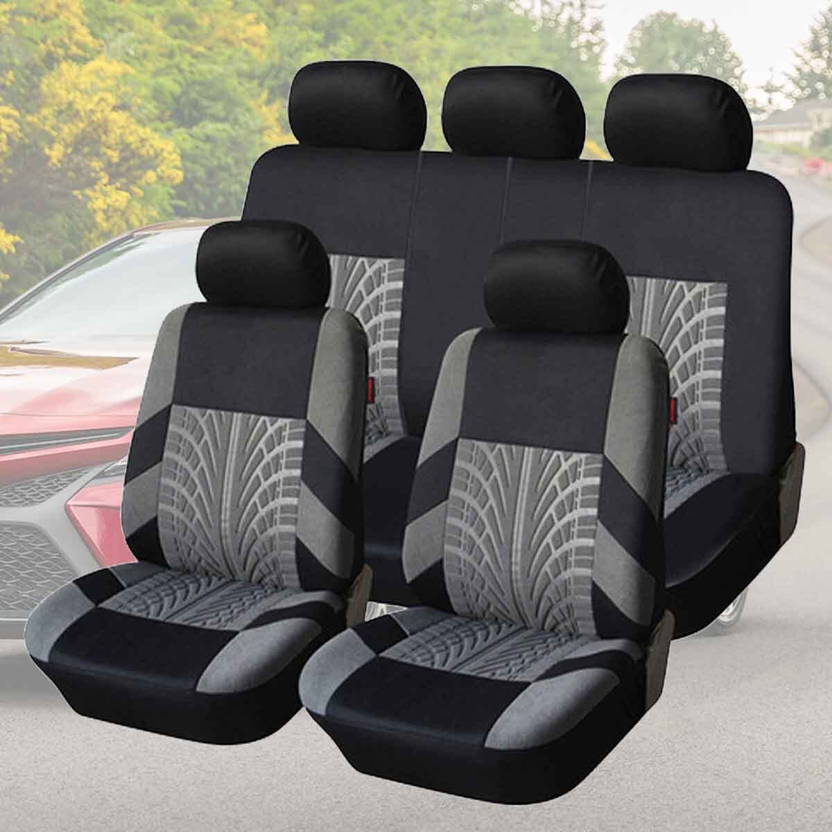 For Tundra 2000-2019 Seat Covers 5-Seat Full Set Cloth Protector Cushion