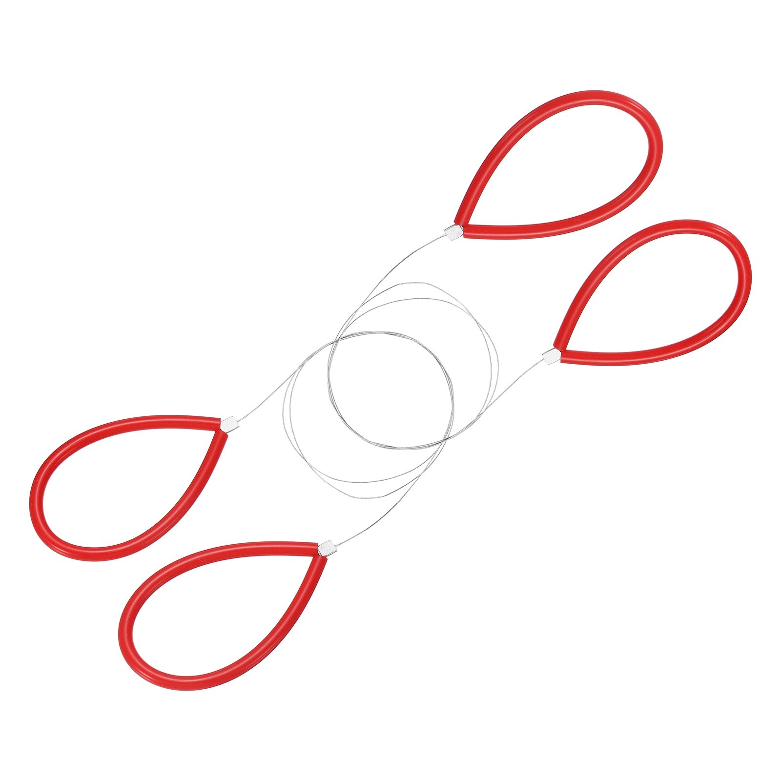 2pcs Pottery Wire Tool with Rubber Handle for Pottery, Red