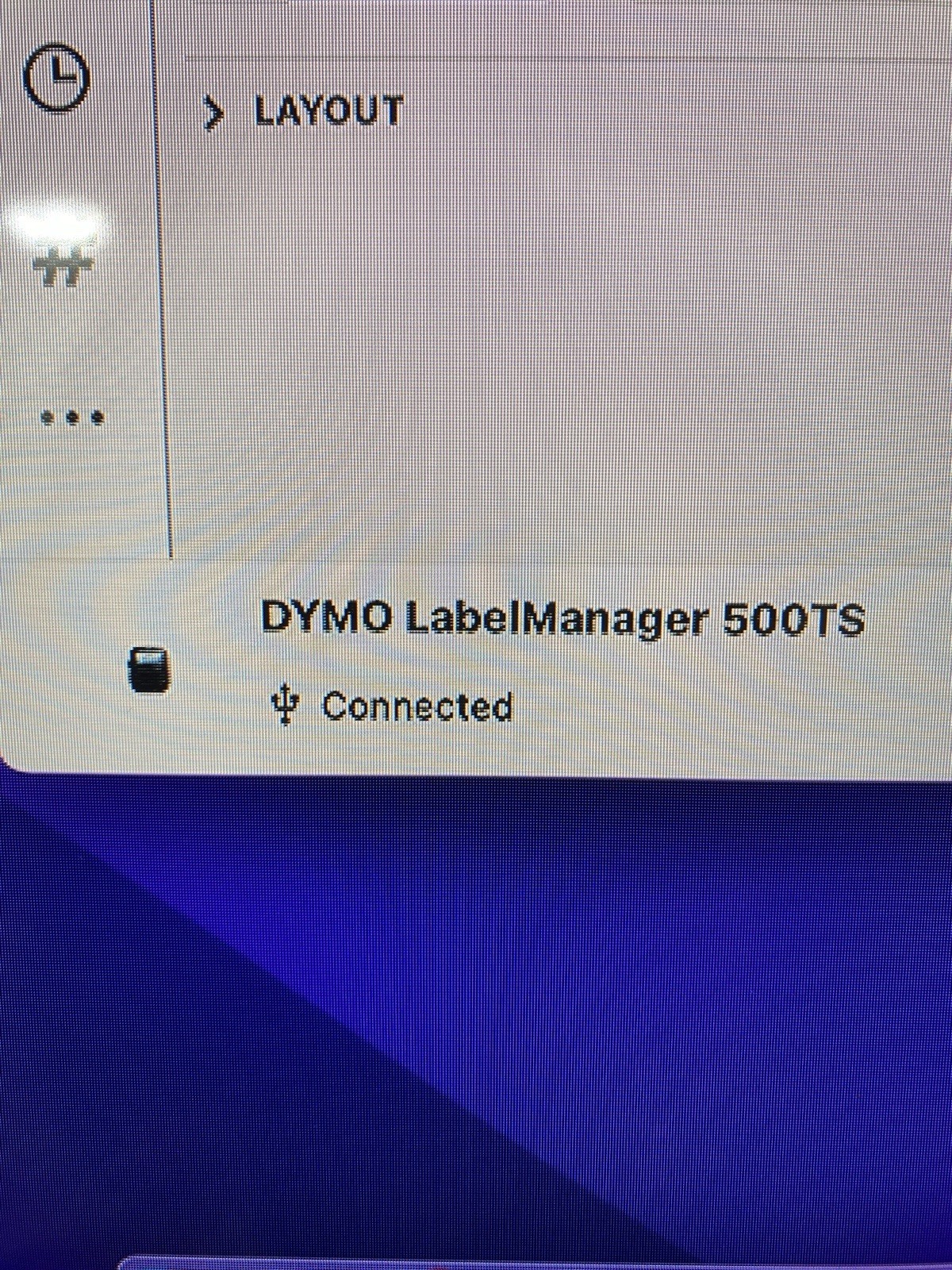 Dymo LabelManager 500TS Touchscreen Thermal Label Printer (EX)