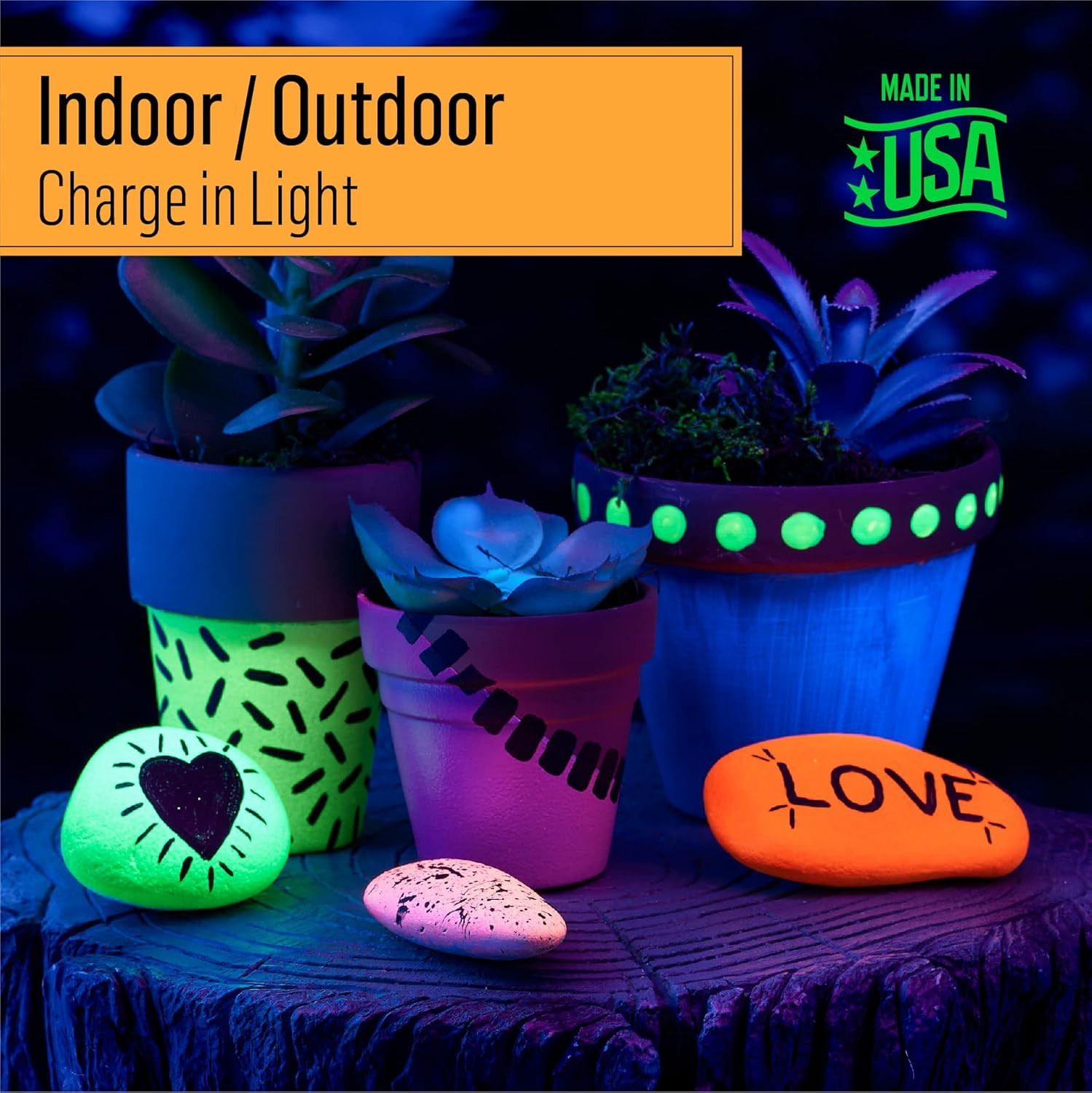 Glow in the Dark Paint, 8 Oz, Green 8 Fl Oz