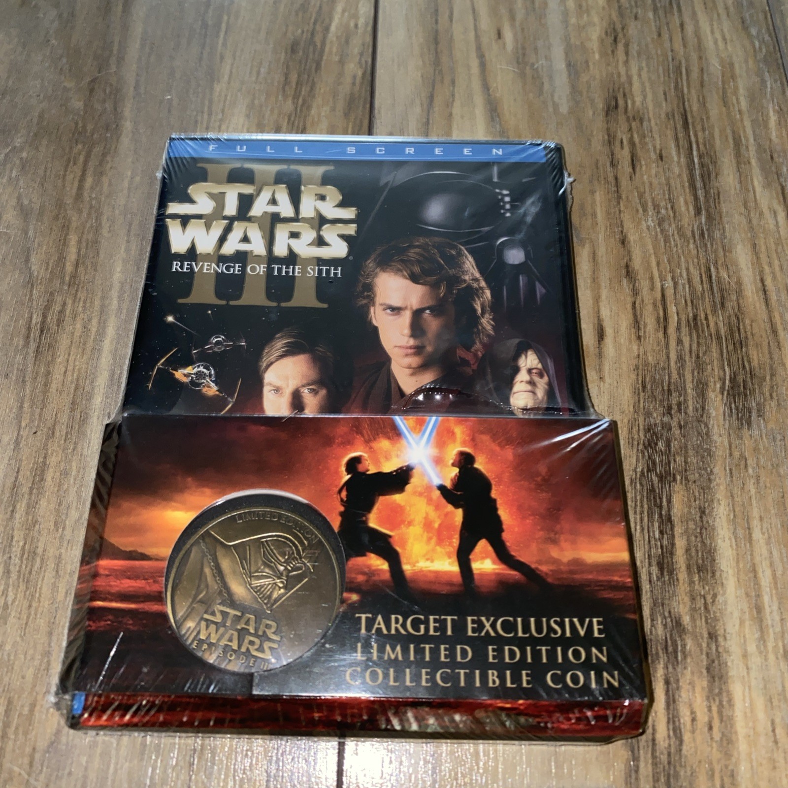 Star Wars Revenge of the Sith DVD Target Excl. W/ Limited Darth Vader Coin Wide