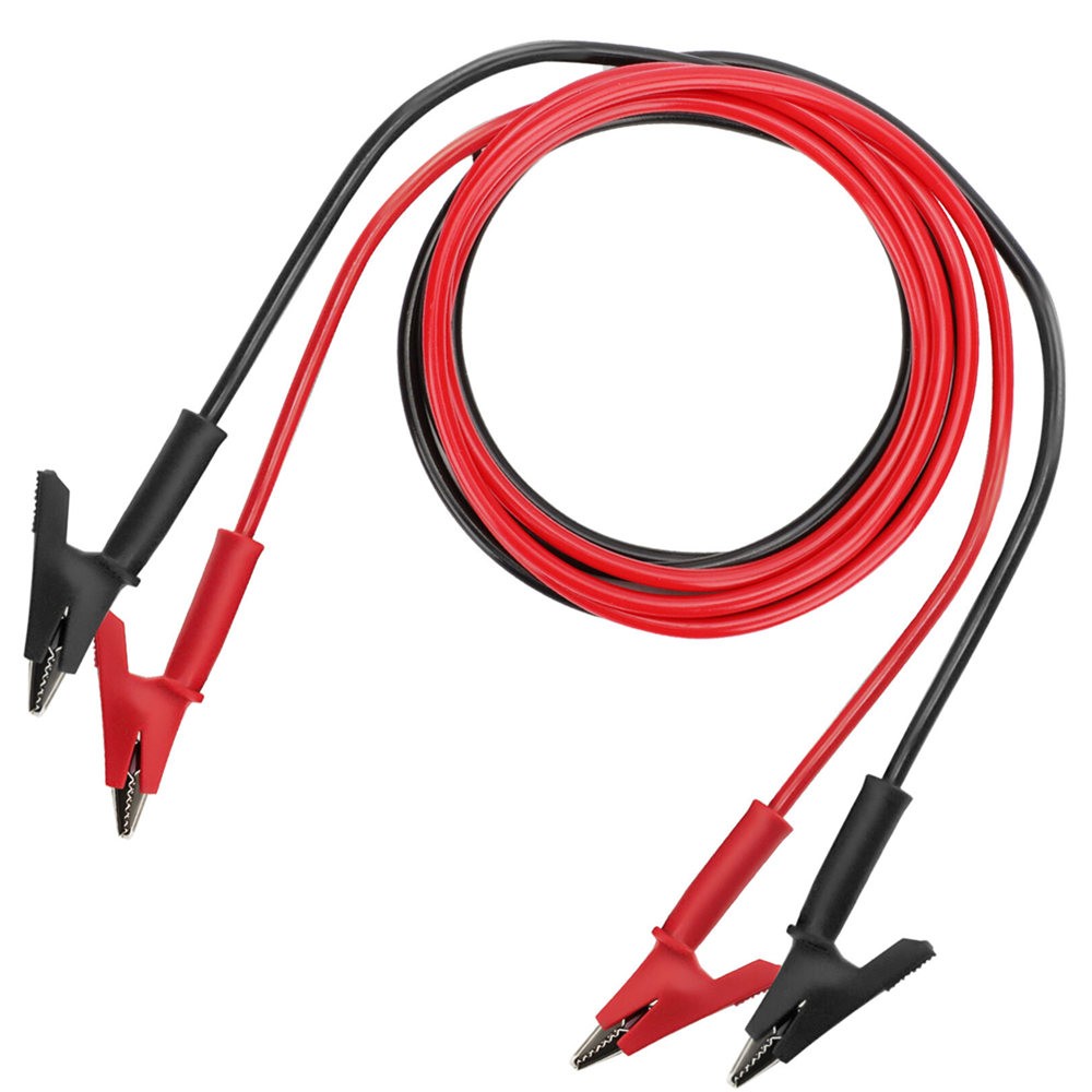 Alligator Clips Electrical Test Leads Set, 15A Jumper Wires Heavy Duty with Prot