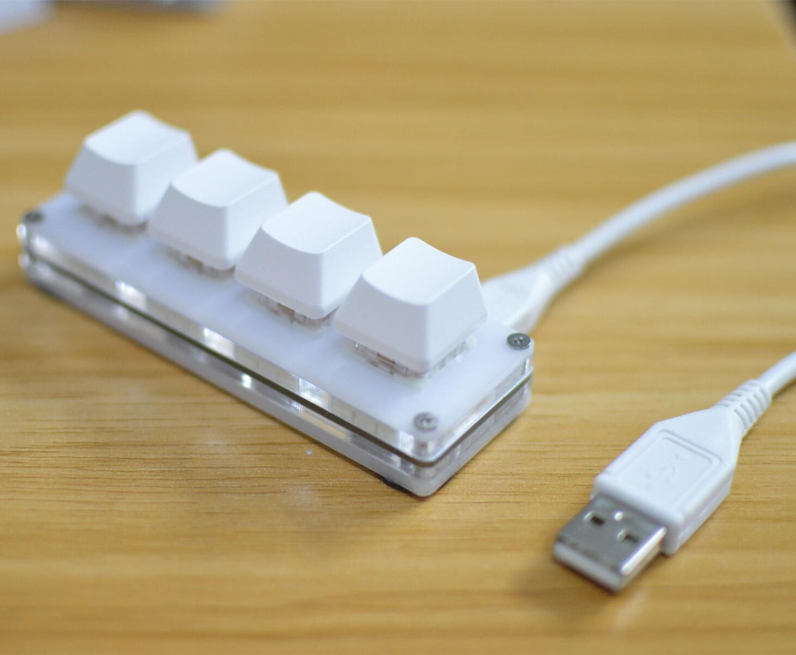 4-key Keypad Keyboard USB Mini Mechanical Keyboard DIY Custom Shortcut Macro c