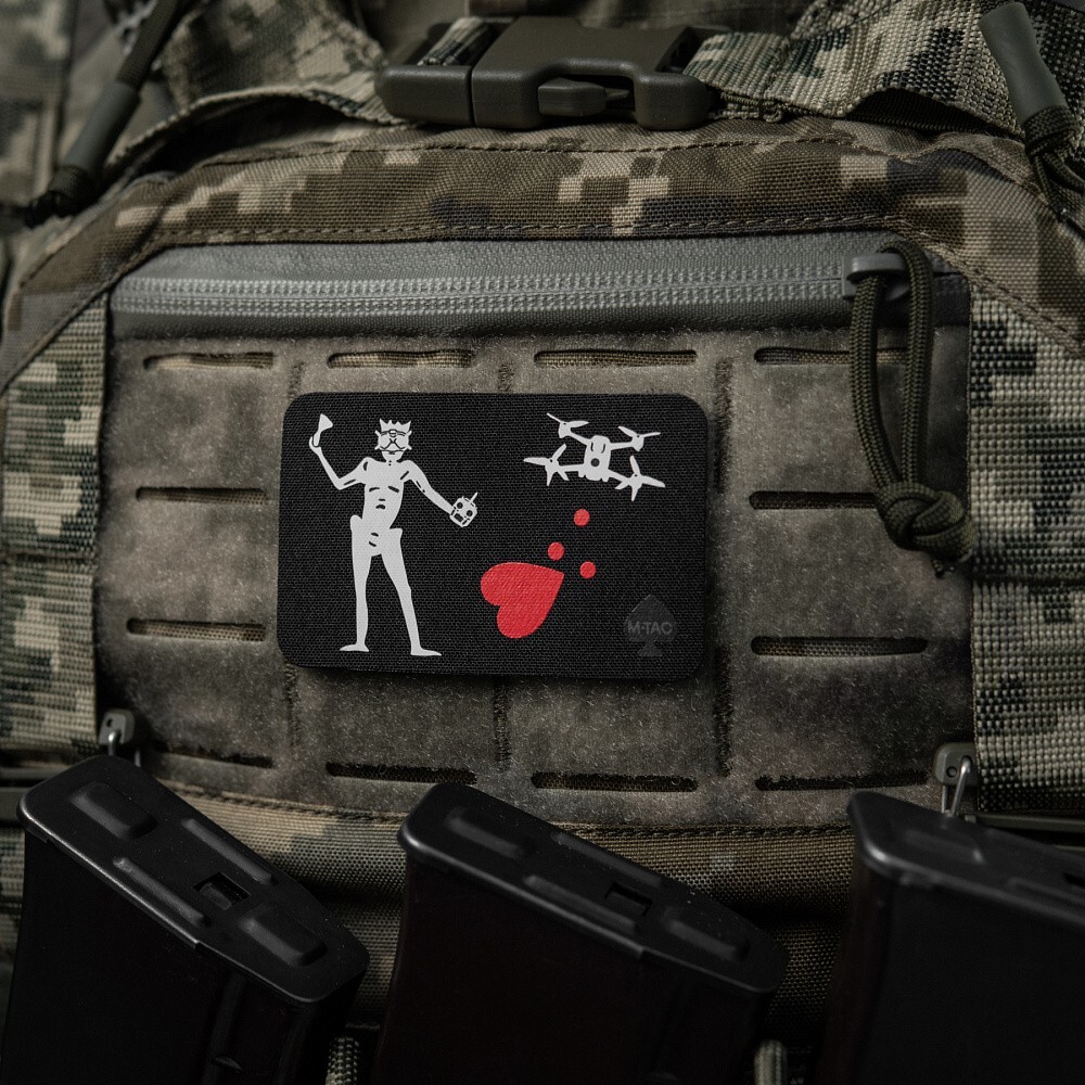 BLACKBEARD FLAG DRONE BRINGS LOVE Morale Patch black beard teach demon
