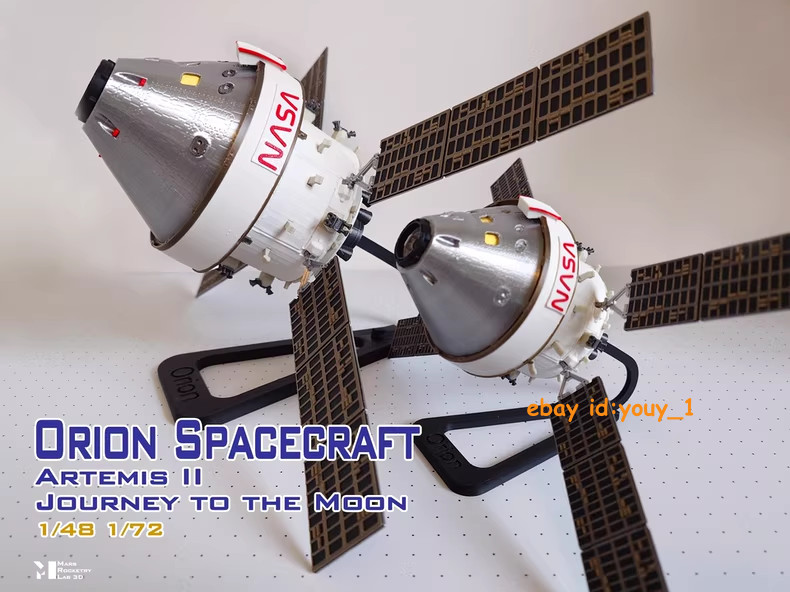 1/48/72 Artemis II Program Boeing Orion Manned Spacecraft 3D Finished Model