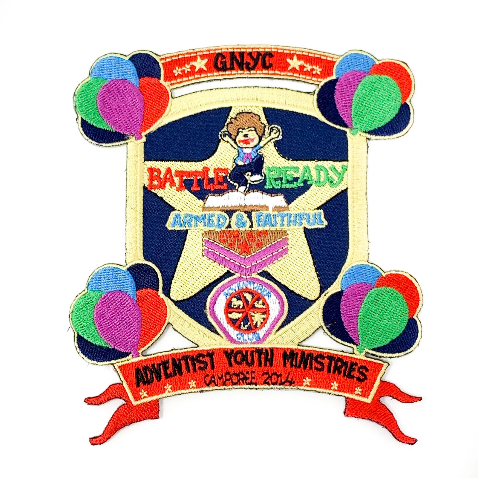 GNYC Battle Ready Armed & Faithful 2014 Adventurer Patch