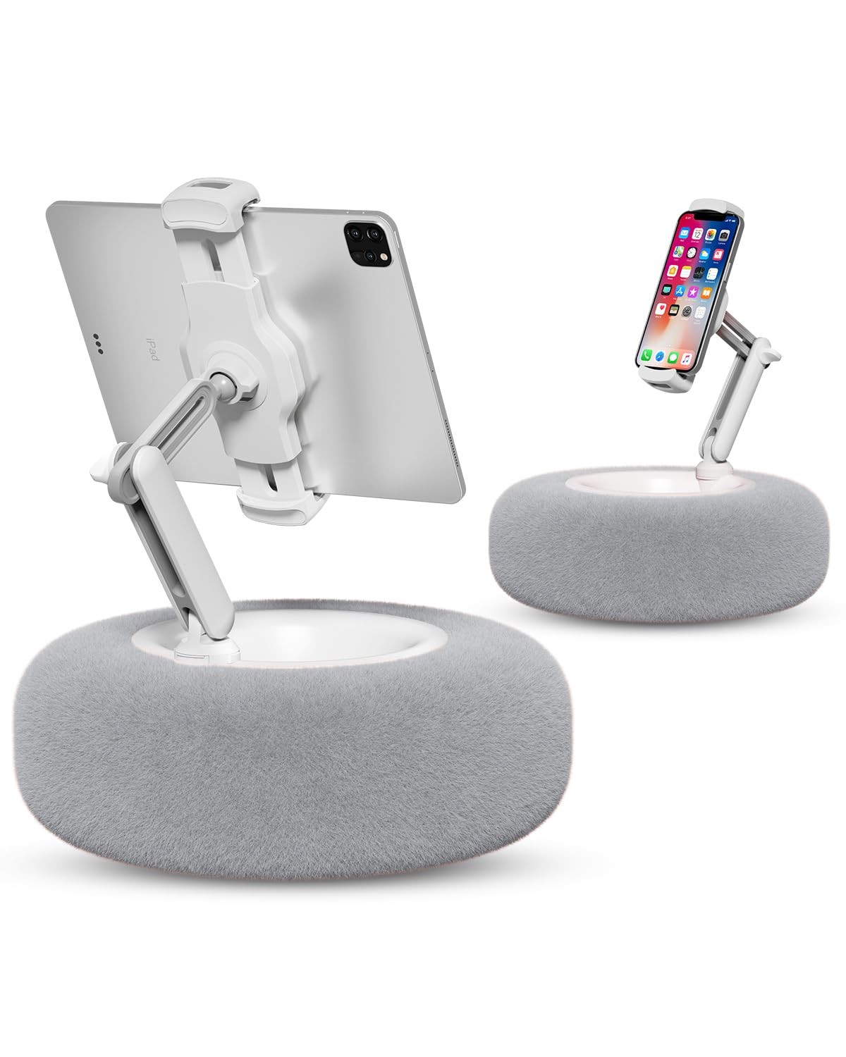 Viozon Tablet Stand Pillow, Compatible with 4.7"-13" Phone/Tablet, iPad, Grey