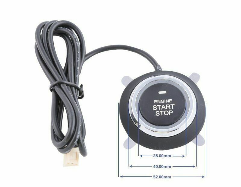 Car Security System Vibration Alarm Ignition Engine Start Push Button Remote C8