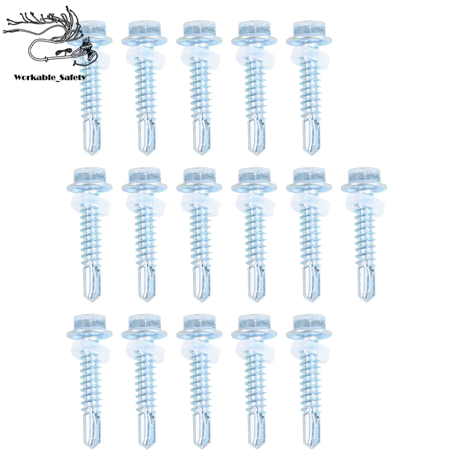 18 Pack 1.3' E-Track Rail Set, Black Powder Coated Finish For Trailers & Vans